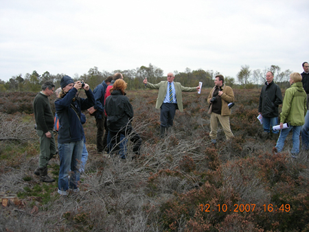 Study tour on Coolrain bog site 14