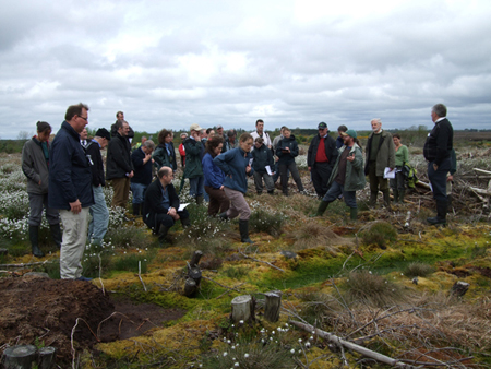 End of Project Conference Delegates visit Camderry Bog site No 2