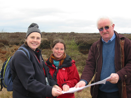 IPCC visit Coolrain Bog with Project Manager