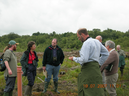 NPWS staff visit Killyconny bog site No 9